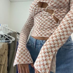 WINE RED CHECKERED SHIRT ⭐️